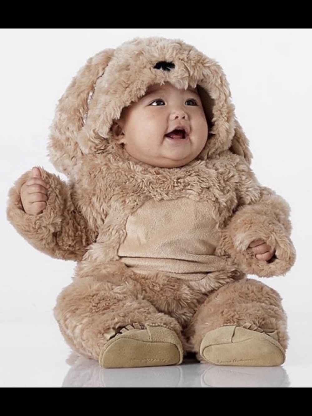 Pottery Barn Kids Plush Tan Bear Costume 6-12 Months